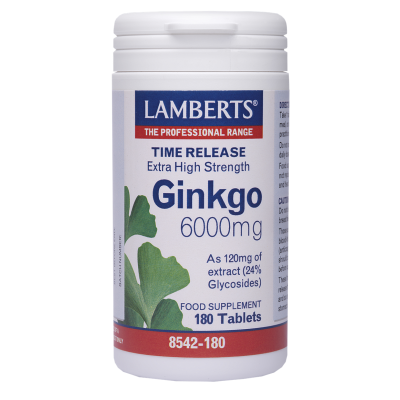 LAMBERTS Ginkgo 6000mg 30tabs
